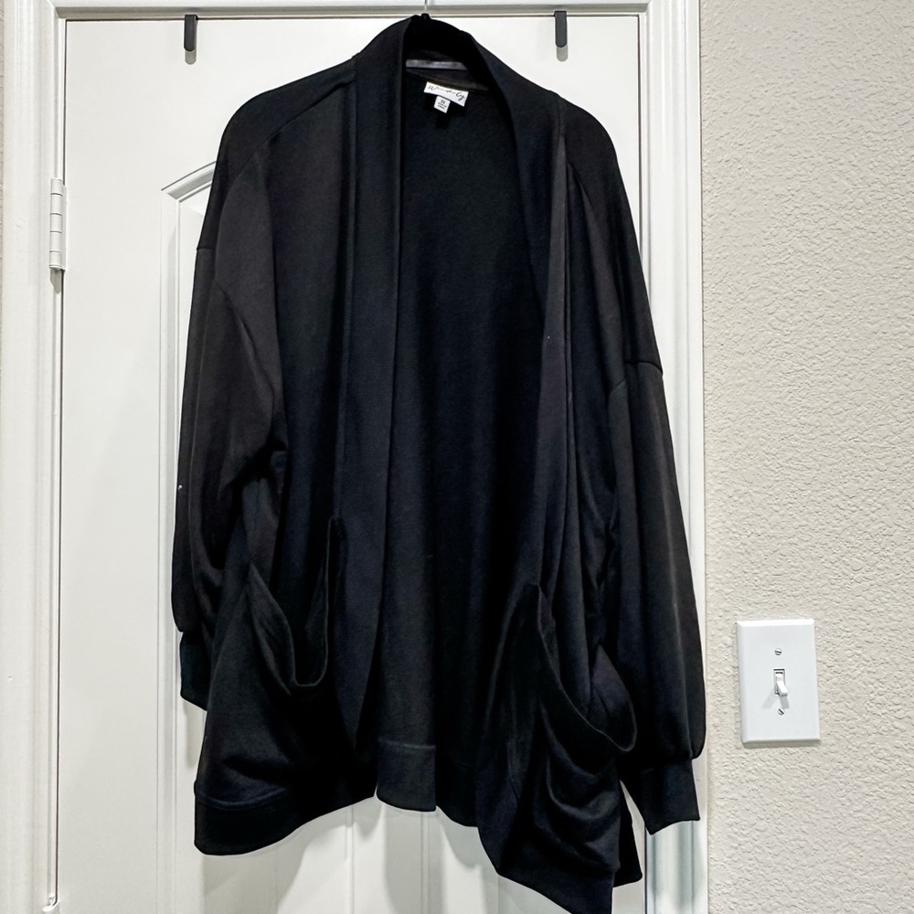 Wonderly Women’s Sweater/Cardigan, Size 3X, Black